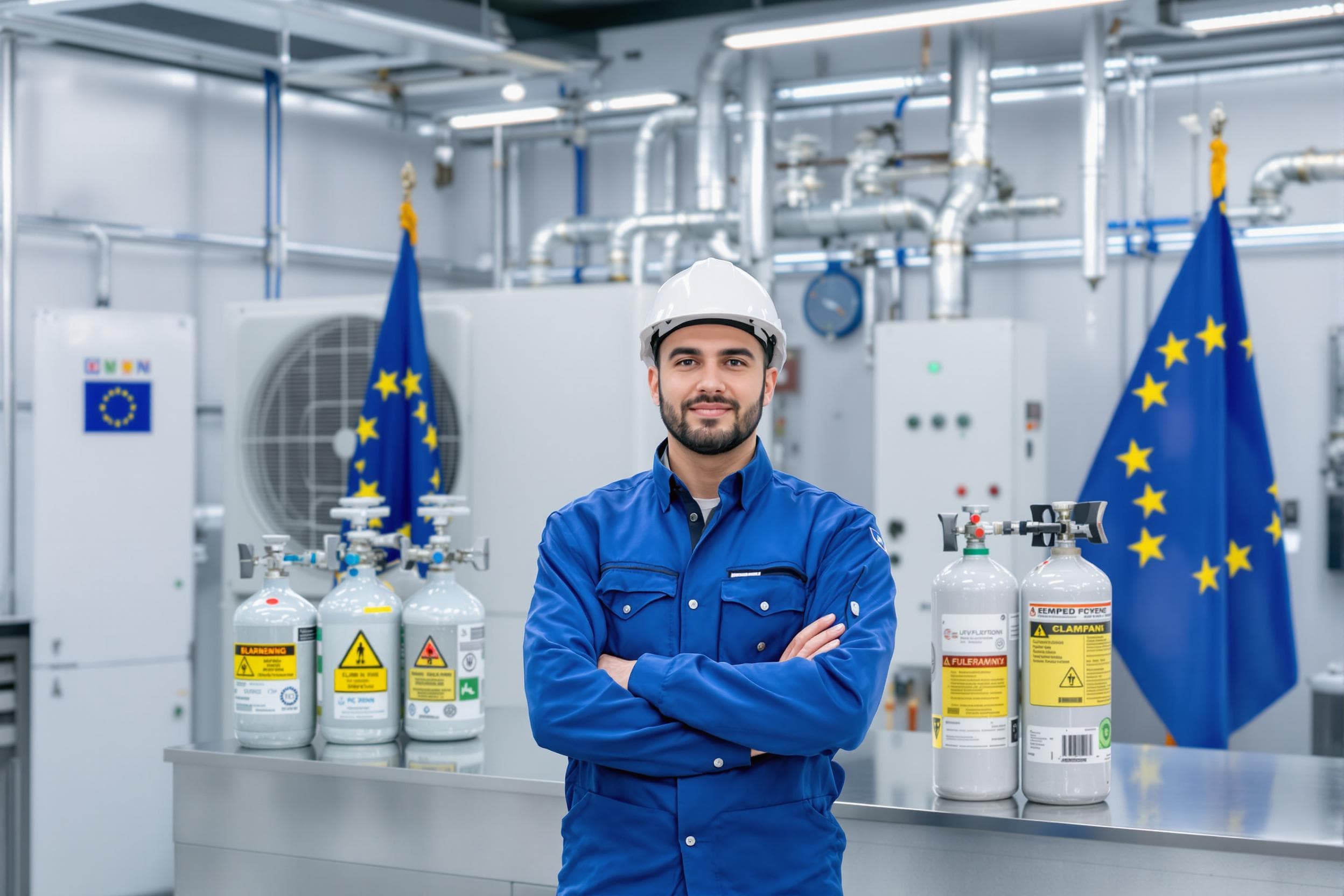 Technik pracujúci s klimatizáciou